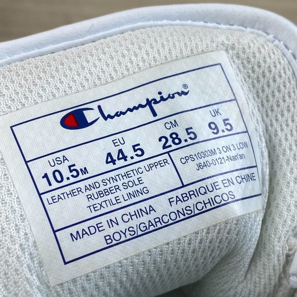 Champion 3 On 3 Low Top Men’s White Casual Sneaker - Picture 7 of 7
